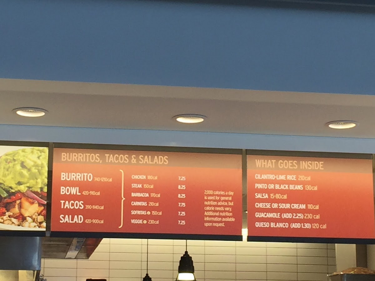 Chipotle Mexican Grill Menu-1